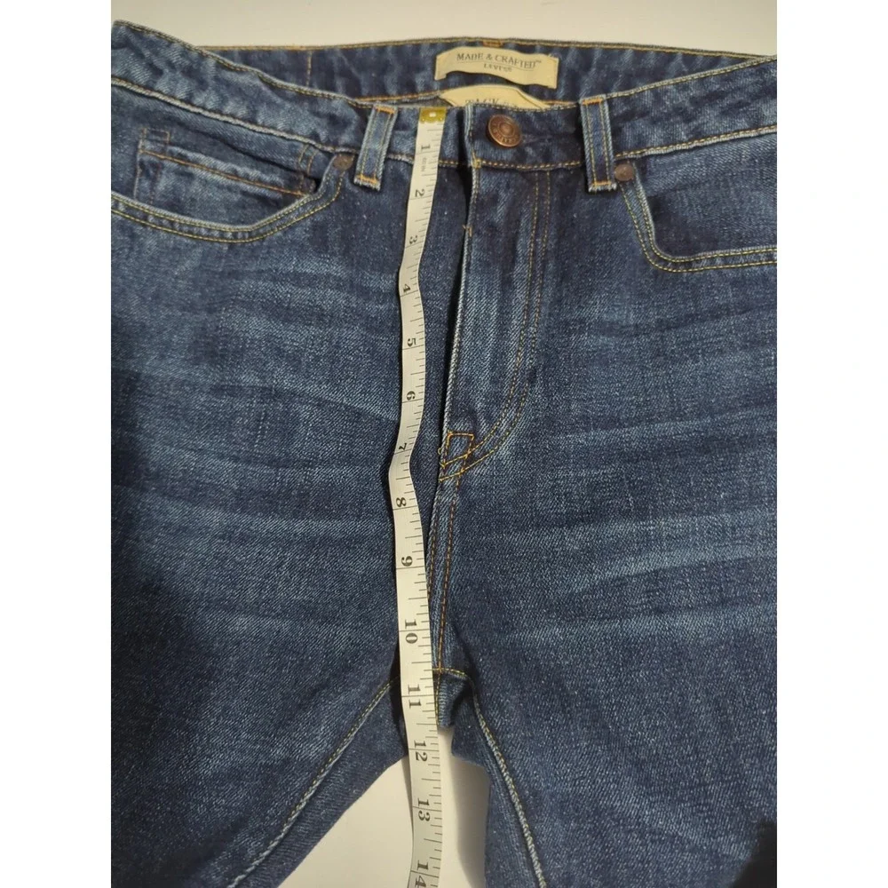 Levi's Made & Crafted Tack Slim Selvedge Jeans 31x34 Nova Blue Italy LMC Premium